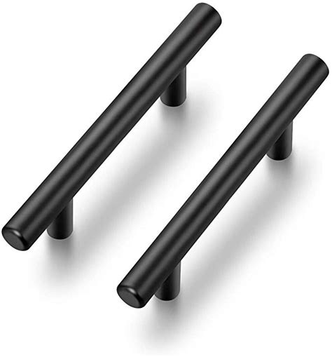 black stainless steel cabinet hardware|kitchen cabinet hardware black pulls.